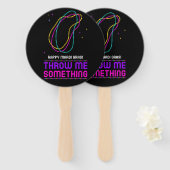 Happy Mardi Gras Beads Fan Fächer (Vorne und Hinten)