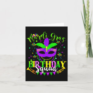Happy Mardi Gras Birthday Mardi Gras Squad Trip Wo Karte