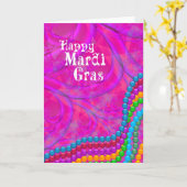 Happy Mardi Gras Card Karte (Gelbe Blume)