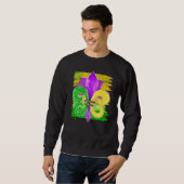 Happy Mardi Gras Carnival Funny Graphic Sweatshirt (Vorne ganz)