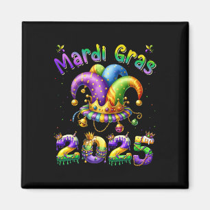 Happy Mardi Gras Carnival Mardi Gras 2025 Jester O Magnet