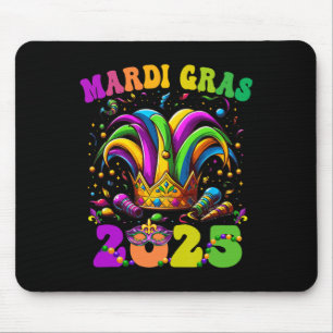 Happy Mardi Gras Carnival Mardi Gras 2025 Jester O Mousepad