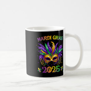 Happy Mardi Gras Carnival Mardi Gras Mask 2025 Jes Kaffeetasse