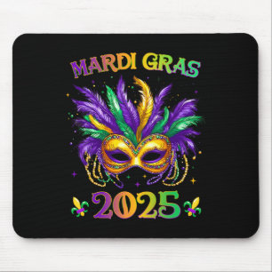Happy Mardi Gras Carnival Mardi Gras Mask 2025 Jes Mousepad