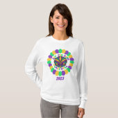 Happy Mardi Gras fleur-de-lis T-Shirt (Vorne ganz)