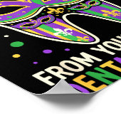 Happy Mardi Gras From Your Favorite Dental Istant  Poster (Ecke)