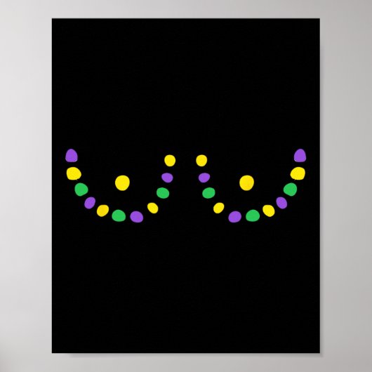 Happy Mardi Gras Funny Poster (Vorne)