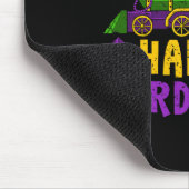 Happy Mardi Gras Jester Train Carnival Parade Teil Mousepad (Ecke)