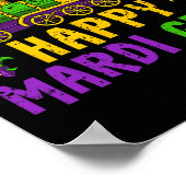 Happy Mardi Gras Jester Train Carnival Parade Teil Poster (Ecke)