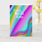 Happy Mardi Gras Karte (Gelbe Blume)