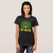 Happy Mardi Gras Leopard Fleur De Lys Mardi Gras R T-Shirt (Vorne ganz)