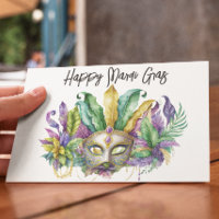 Happy Mardi Gras Maske