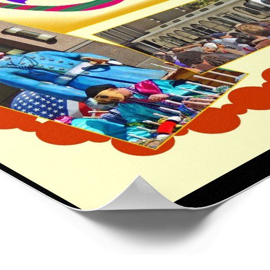 Happy Mardi Gras Mobile Poster (Ecke)