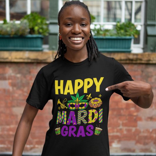 Happy Mardi Gras – Perfect for the Ultimate Carniv T-Shirt