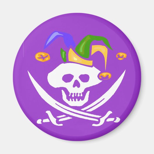 Happy Mardi Gras Pirate Magnet (Vorne)