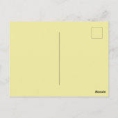 Happy Mardi Gras schwarze Postkarte (Rückseite)