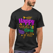 Happy Mardi Gras T-Shirt (Vorderseite)