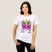 Happy Mardi Gras T - Shirt für Frauen (Vorderseite voll)