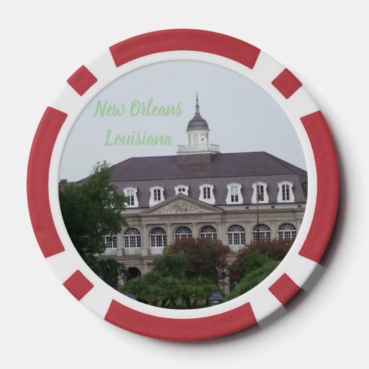 Happy Marfi Gras Poker Chip (Rückseite)