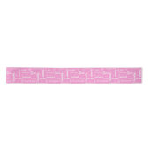 Happy Marriage Advice Pink White Wedding Satinband (Vorderseite)