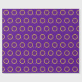 Happy Marriage ceremony purple Geschenkpapier (Flach)