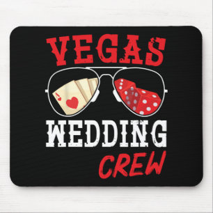 Happy Marry Bride Groom Ehemann und Ehefrau Vegas Mousepad