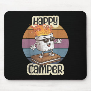 Happy Marshmallow Camper Niedlich Girls Kinder Cam Mousepad