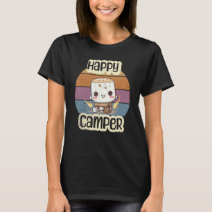Happy Marshmallow Camper Niedlich Girls Kinder Cam T-Shirt