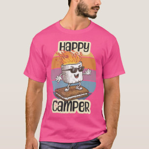 Happy Marshmallow Camper Niedlich Girls Kinder Cam T-Shirt