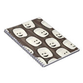 Happy Marshmallow Friends Pattern Notizblock (Rechte Seite)