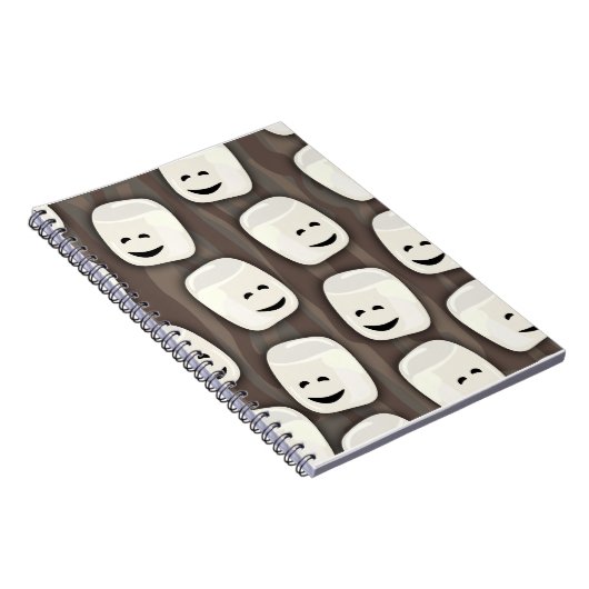 Happy Marshmallow Friends Pattern Notizblock (Rechte Seite)