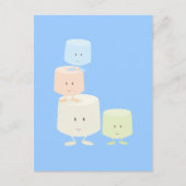 Happy marshmallows postkarte (Vorderseite)