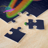 Happy Martians spielen ein Rennen in Saturn Puzzle (Seite)