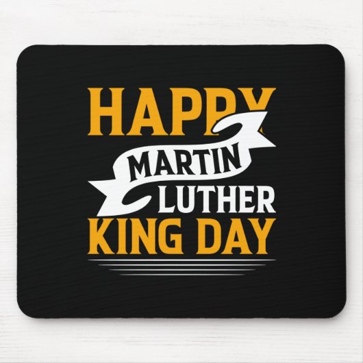 Happy Martin Luther King Day Sticker Mousepad (Vorne)