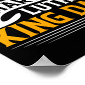 Happy Martin Luther King Day Sticker Poster (Ecke)