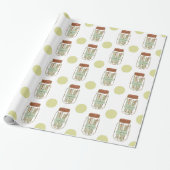 Happy Mason Glas und Strohpapier Geschenkpapier (Ungerollt)