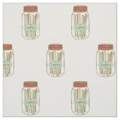 Happy Mason Glas und Strohstoffe Stoff (Muster)