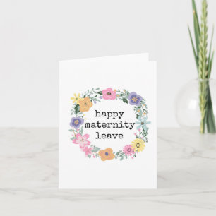 Happy Maternity Verlass, Blumenkarte Karte