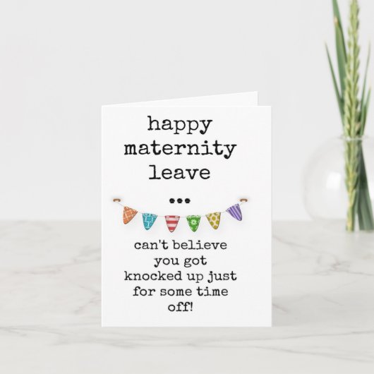 Happy Maternity Verlass, Card Karte (Vorderseite)