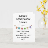 Happy Maternity Verlass, Card Karte (Gelbe Blume)