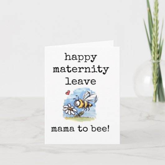 Happy Maternity Verlass, Mama to Bee Karte (Vorderseite)
