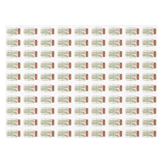 Happy Mauon Jar und Strohhalm Picknickdecke Tischdecke (Vorderseite (Horizontal))