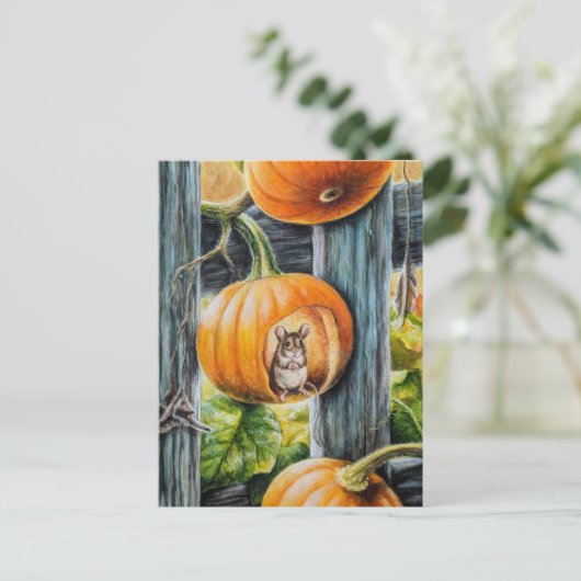 Happy Maus Postkarte (Stehend Vorderseite)