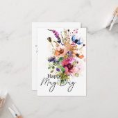 Happy May Day Brauch Karte (Vorderseite/Rückseite Beispiel)