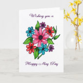 Happy May Day Karte (Gelbe Blume)