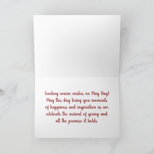 Happy May Day Karte (Innenseite)