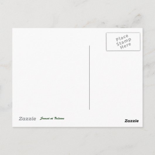 Happy May Day Postcard mit Hawthorn Bloom Postkarte (Rückseite)