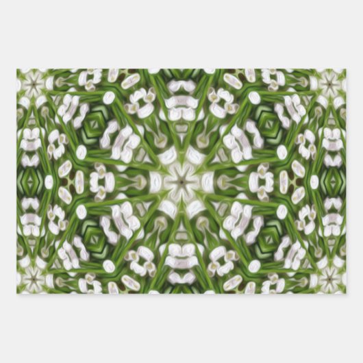 Happy May lily Muster Geschenkpapier Set (Vorderseite 2)