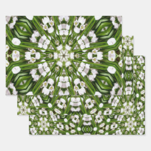 Happy May lily Muster Geschenkpapier Set