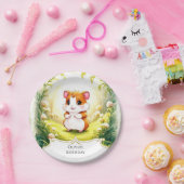 Happy Meadow Hamster Birthday Pappteller (Party)